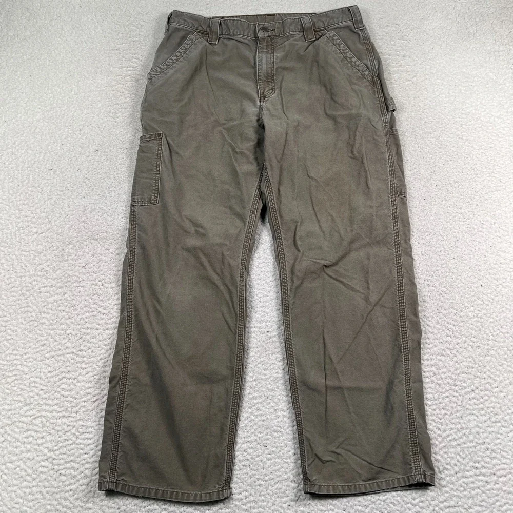 Carhartt‎ Pants Mens 36x30 *34x28 Carpenter Original Dungaree Fit Workwear Gray